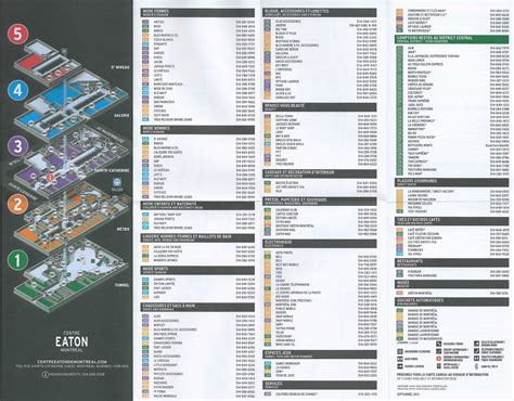 eaton centre montreal map.